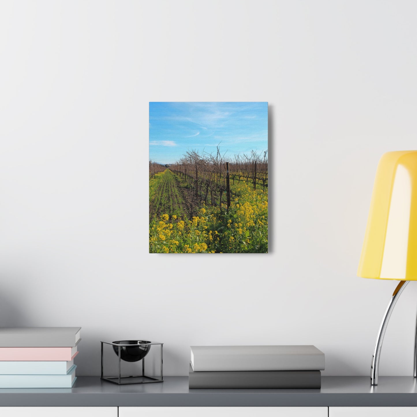 Mustard in the Vineyard Canvas