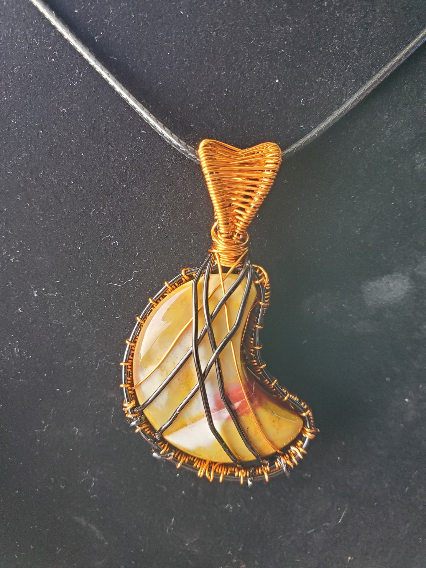 Mookaite Moon Pendant - Moonchild Celestial Creations