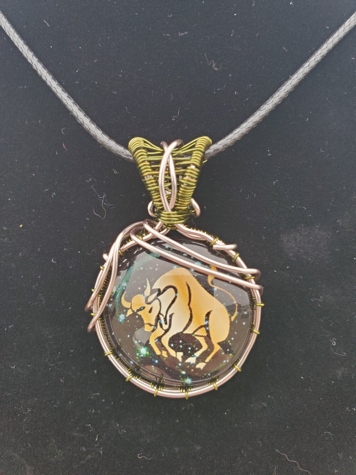 Taurus Glass Pendant