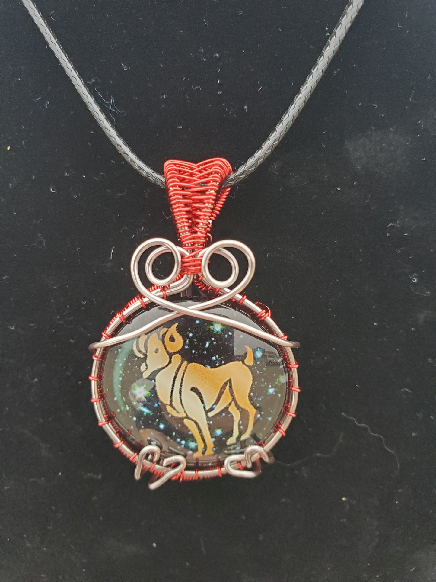 Aries Glass Pendant