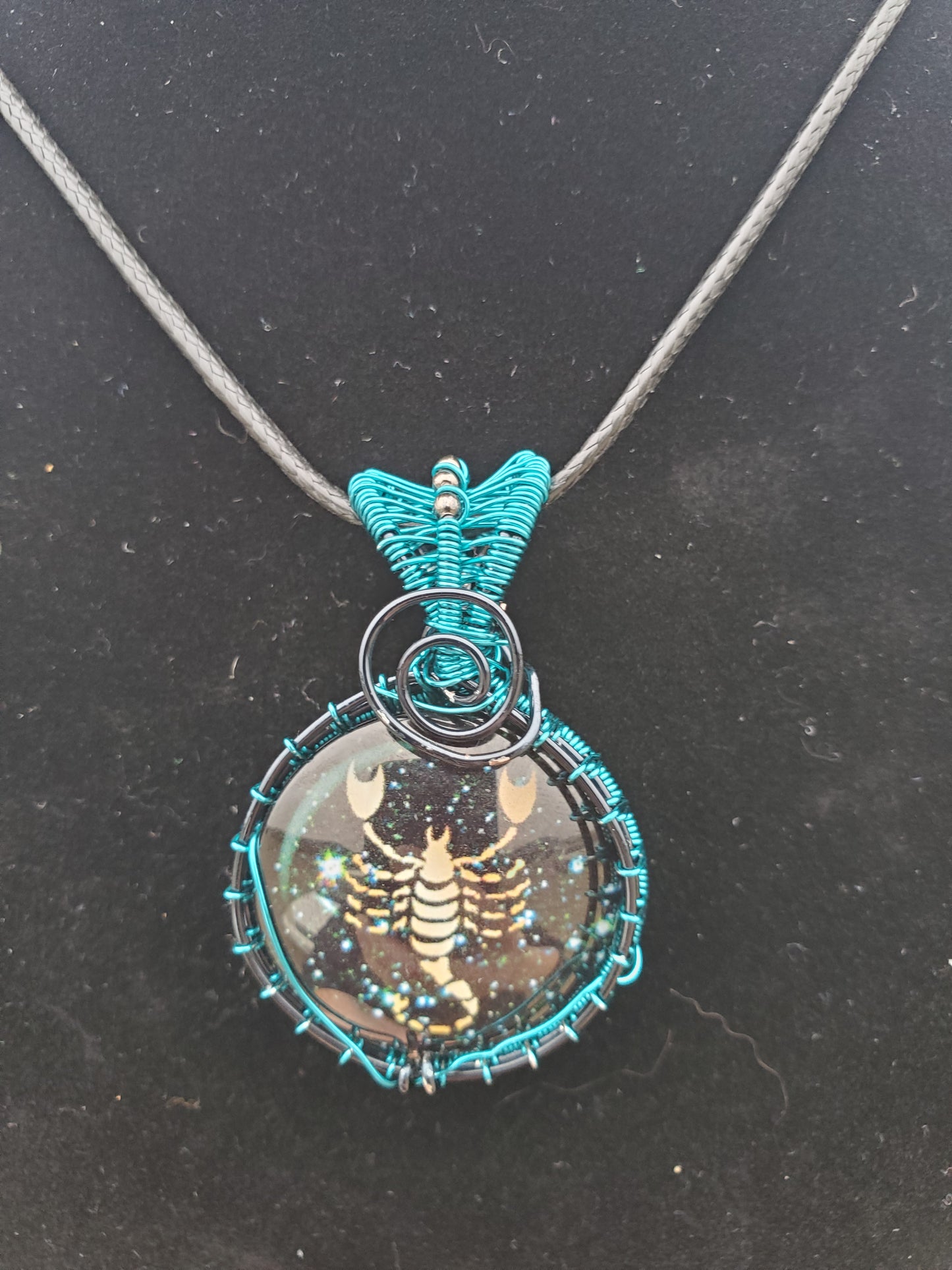 Scorpio Glass Pendant