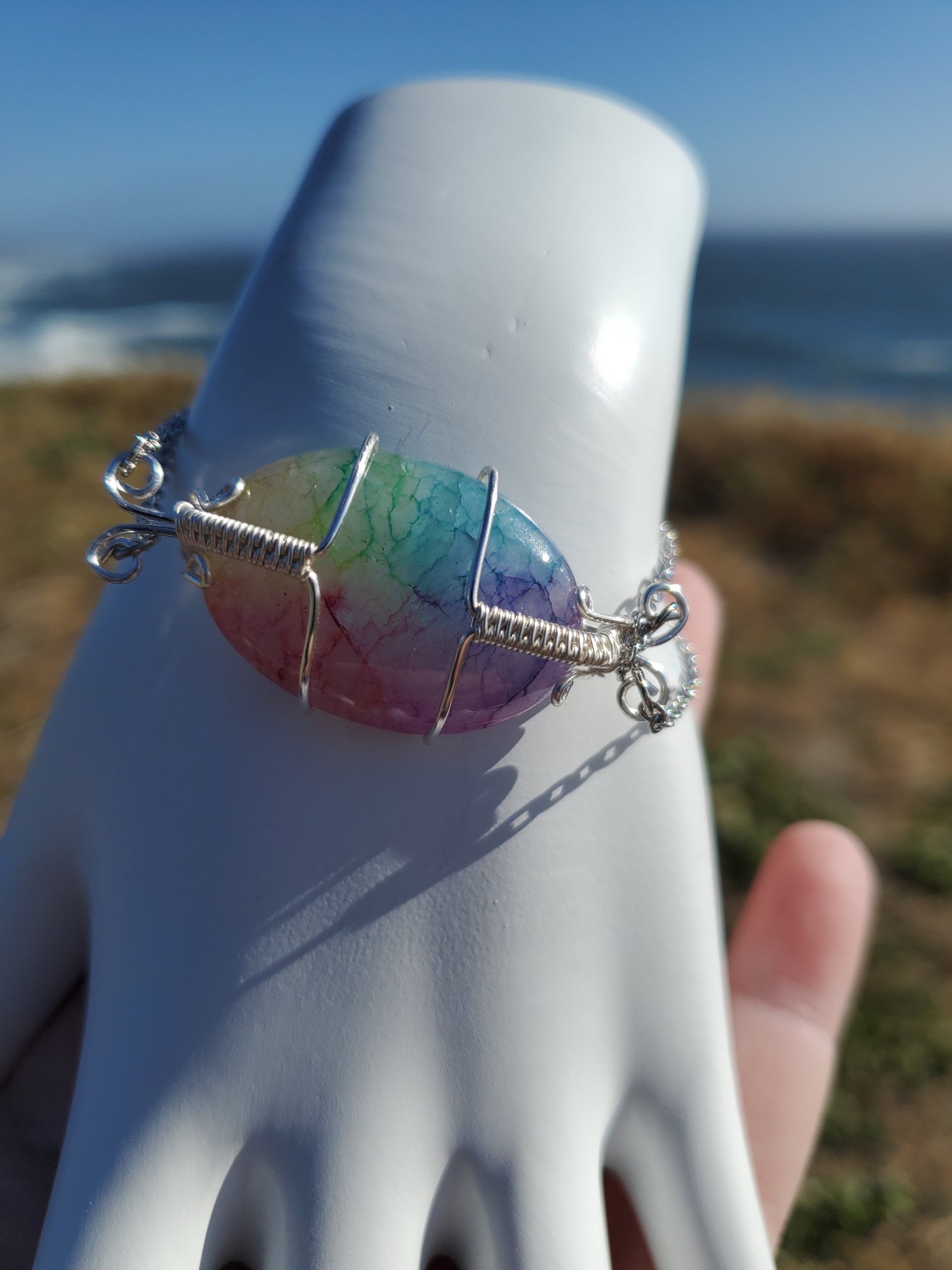 Rainbow Solar Quartz Bracelet