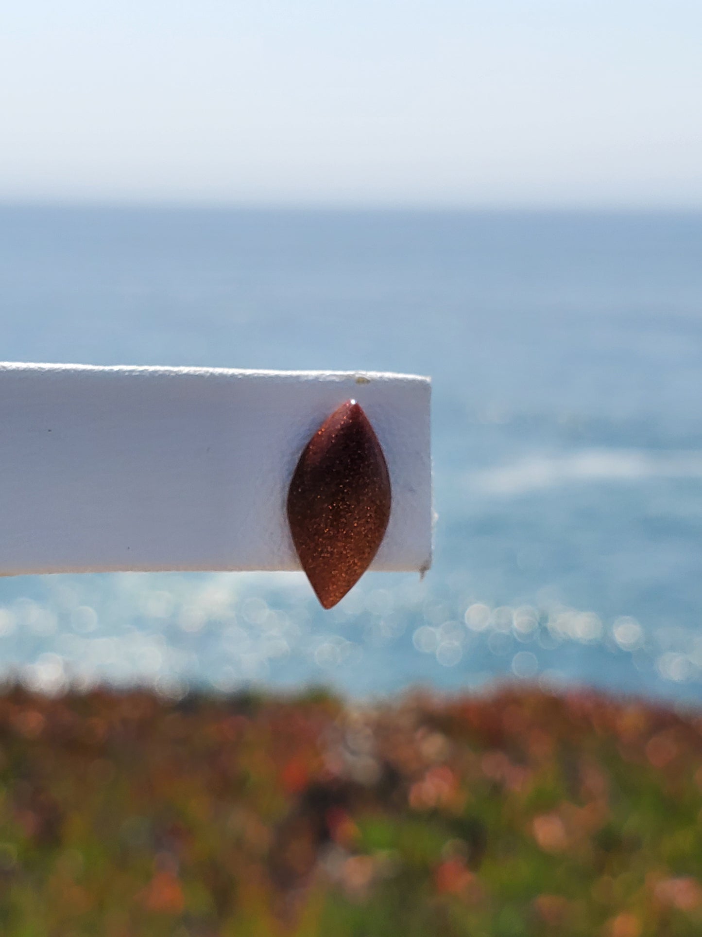 Goldstone Marquise Stud Earrings
