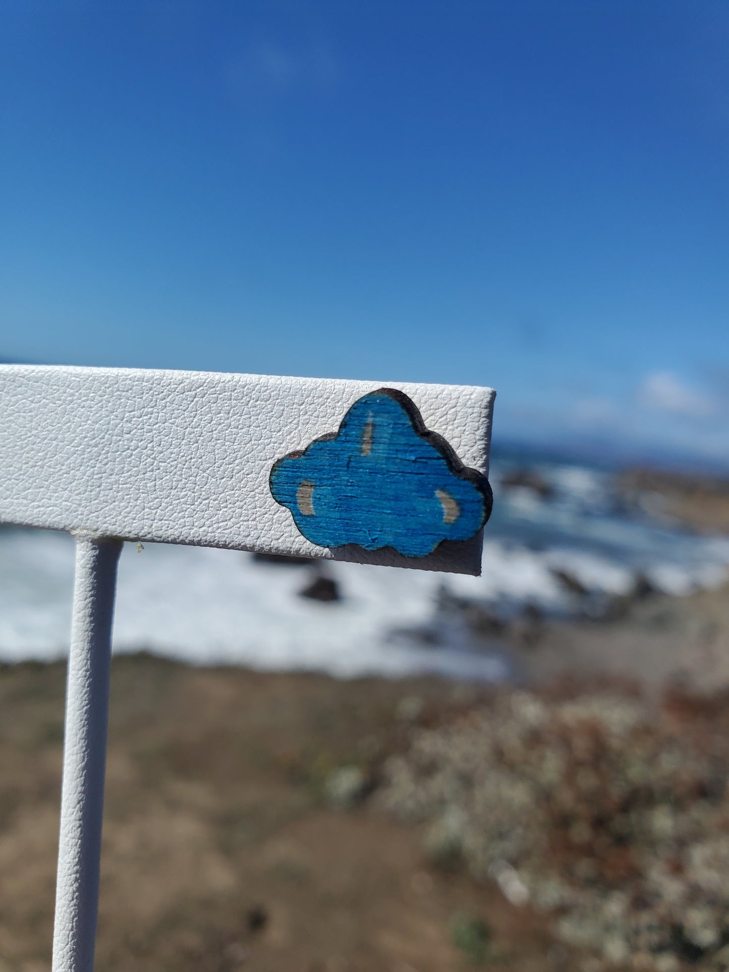 Wooden Cloud Studs