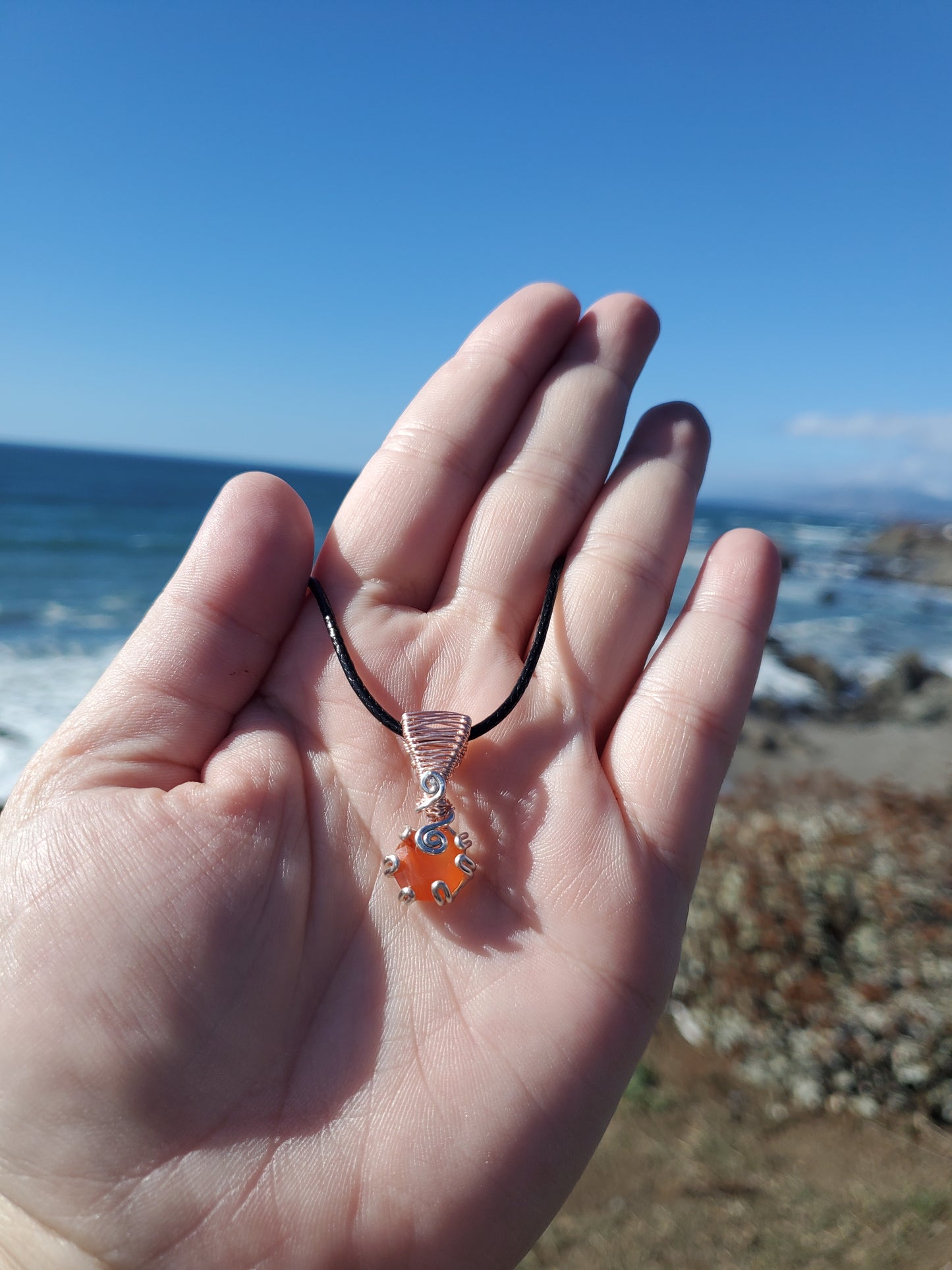 Carnelian Drop Necklace