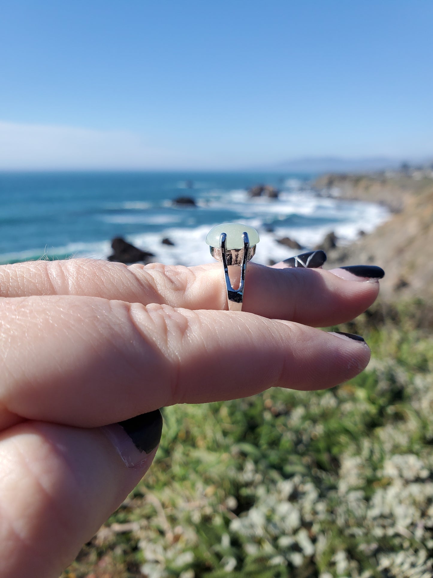 Green Aventurine Ring - Size 8.5
