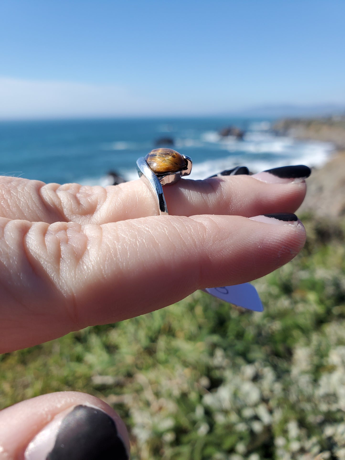 Tiger Eye Ring - Size 8