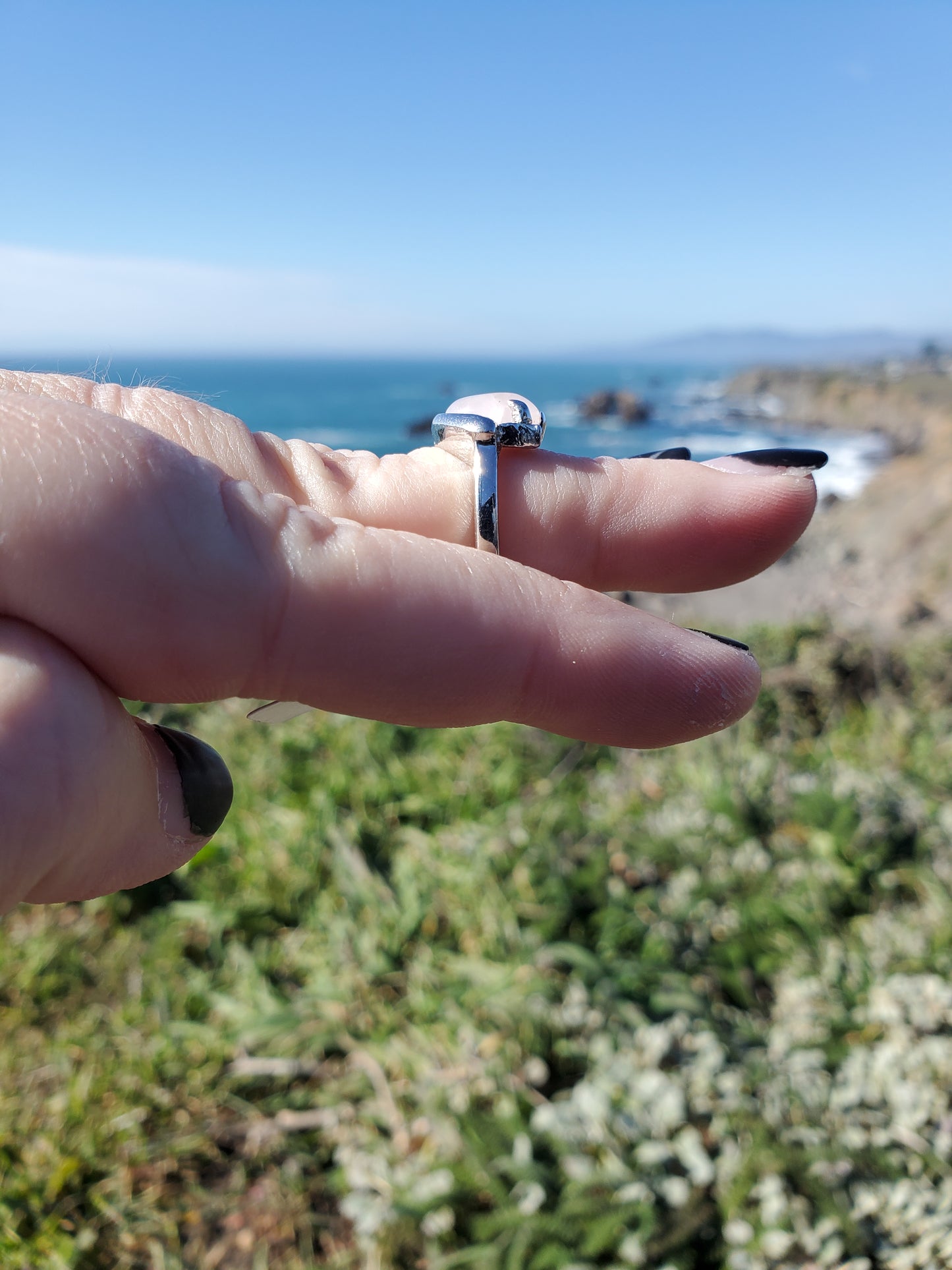 Clear Quartz Ring - Size 7.5