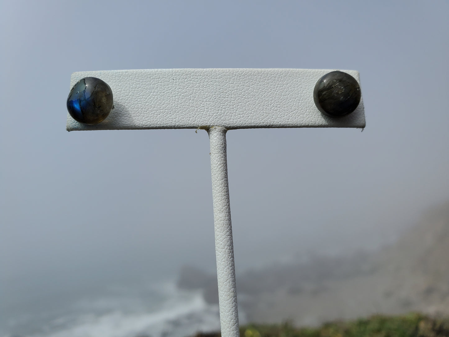 Labradorite Round Stud Earrings