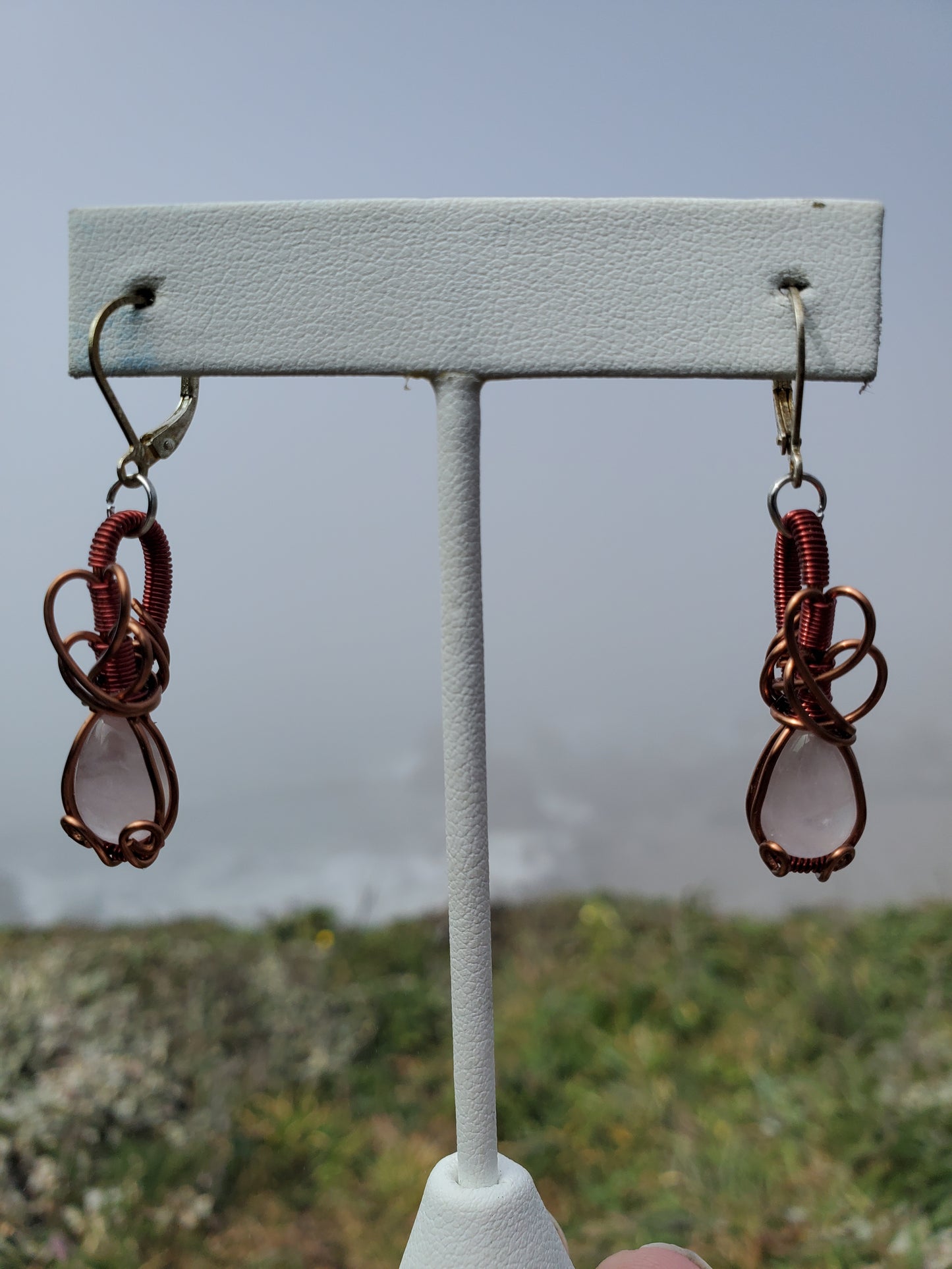 Rose Quartz Earrings