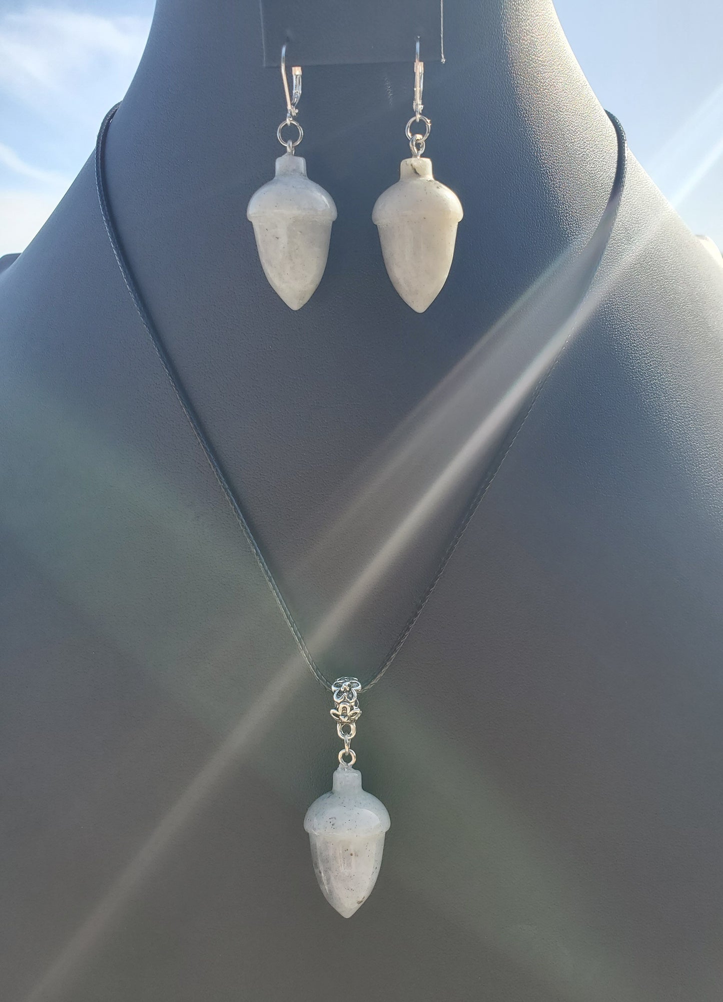 Labradorite Acorn Set