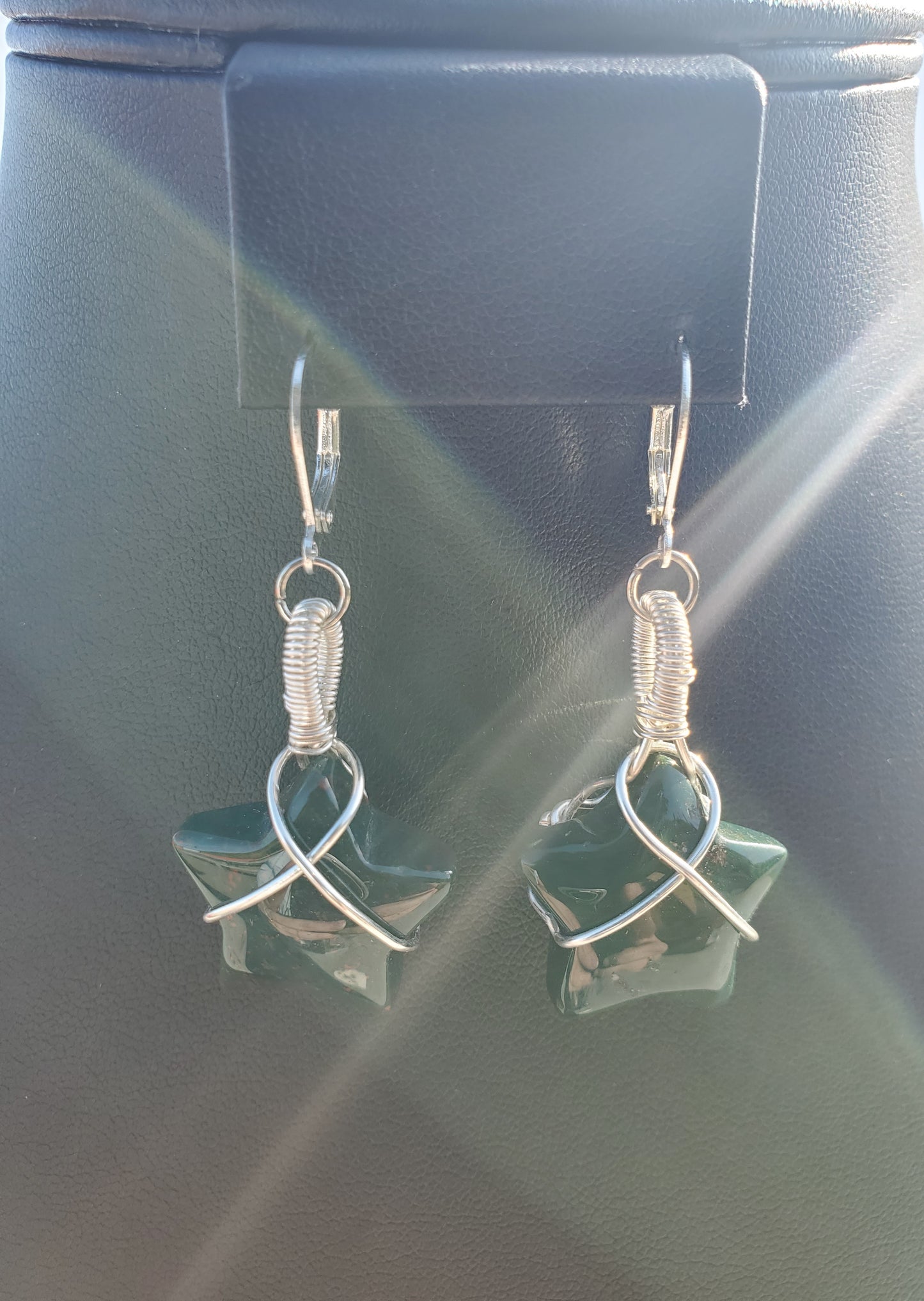 Ocean Jasper Star Earrings