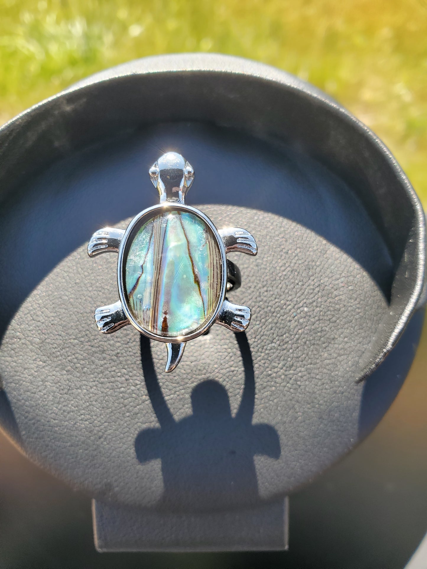 Abalone Turtle Ring