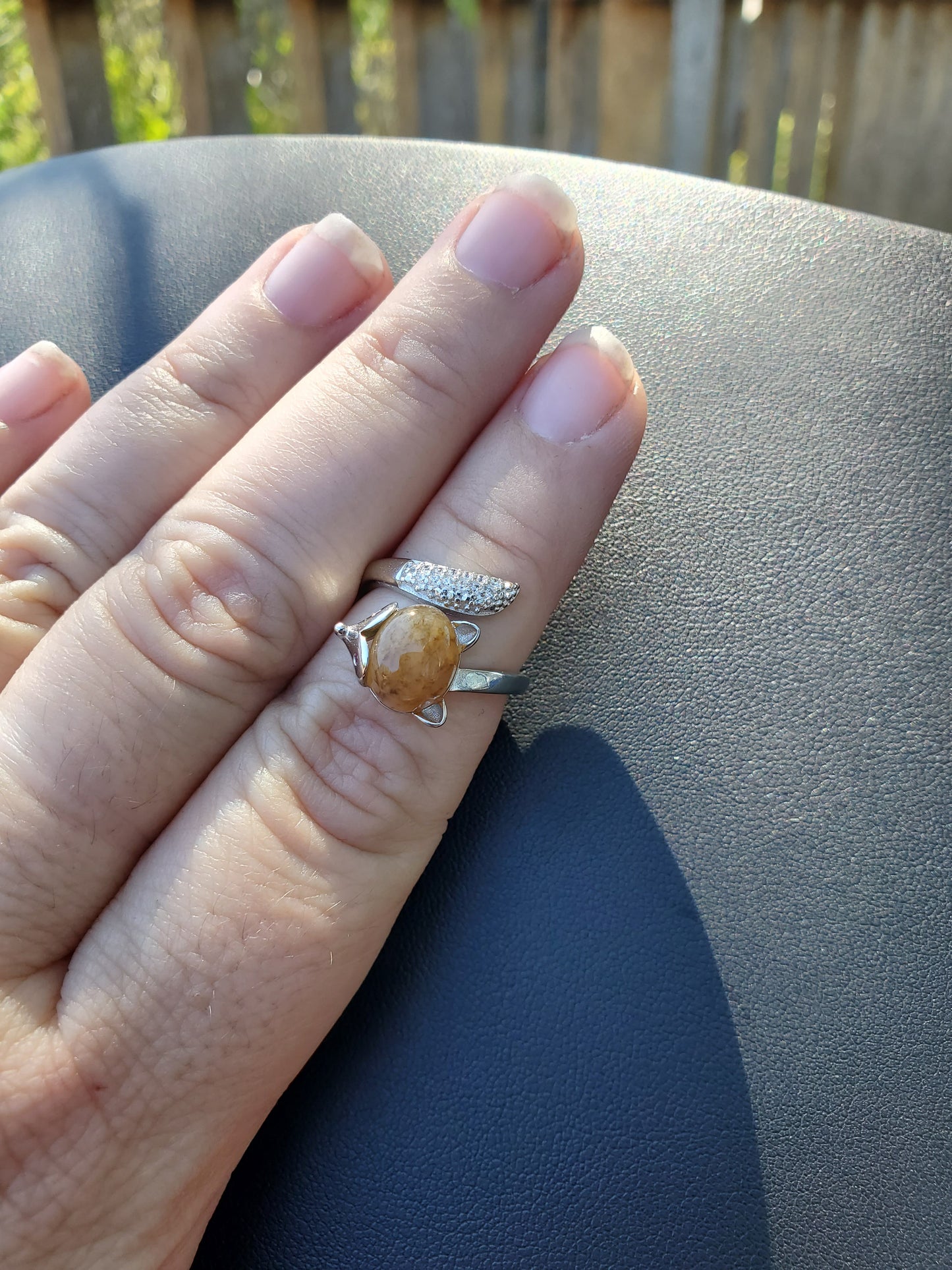 Golden Healer Fox Ring