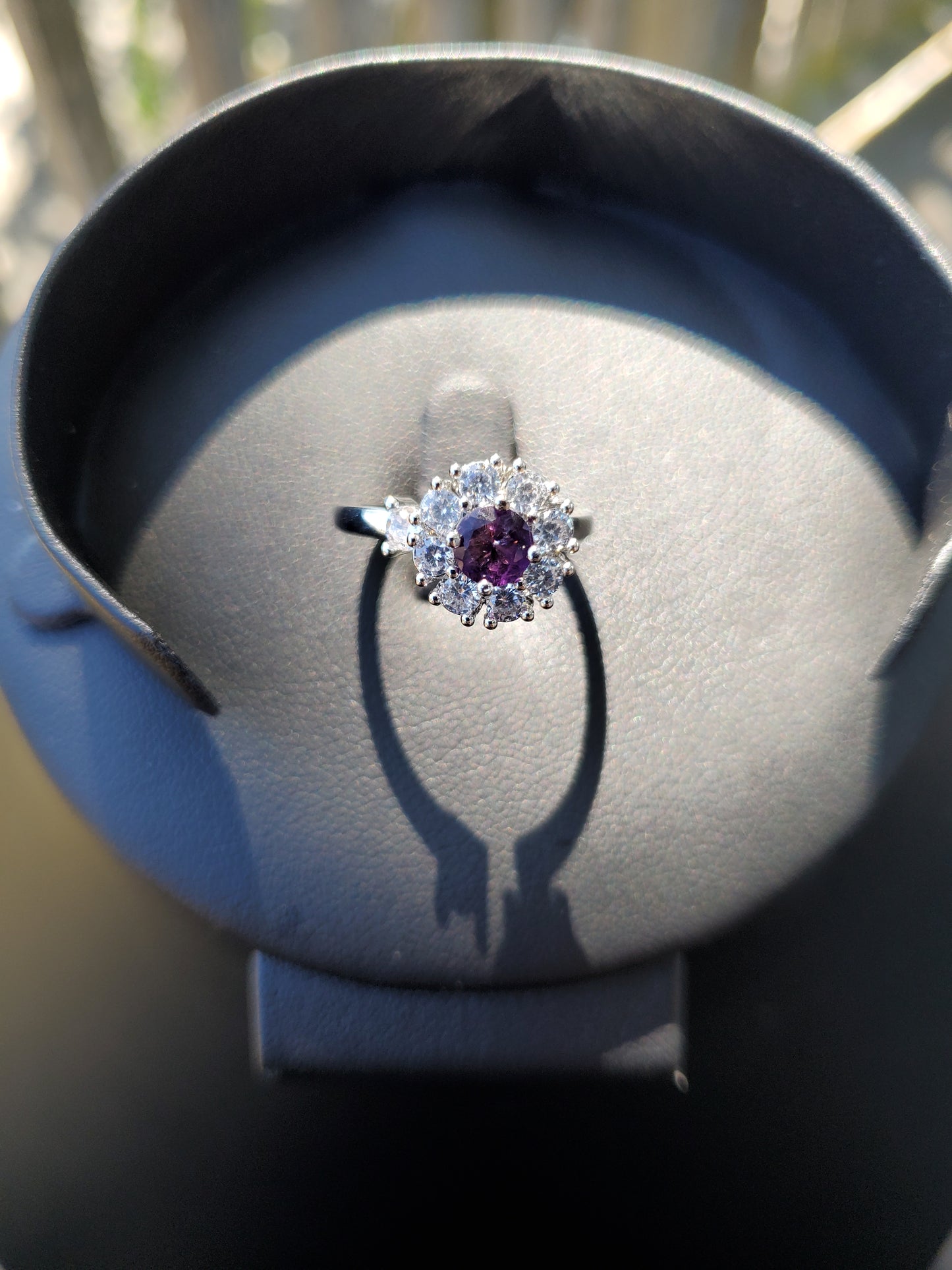 Amethyst Spinner Ring