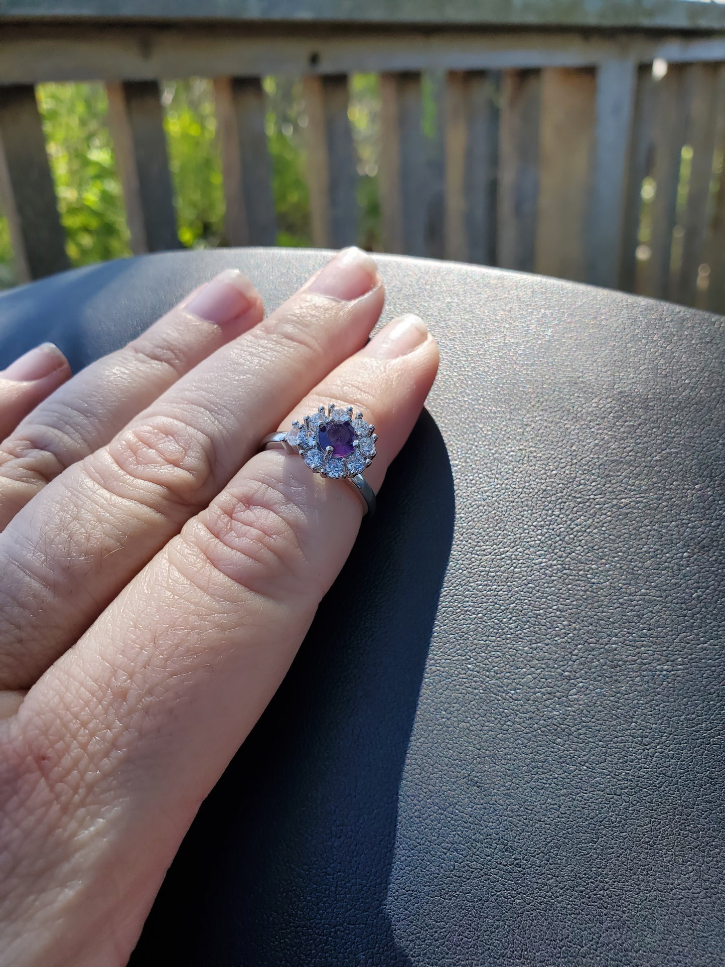 Amethyst Spinner Ring