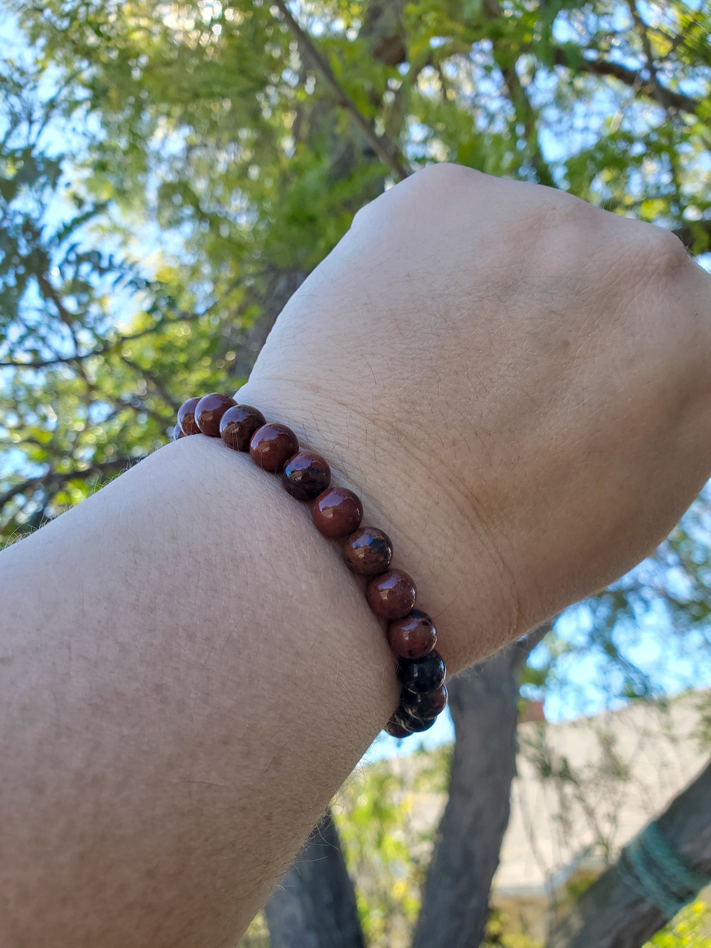8mm Mahogany Obsidian Bracelet