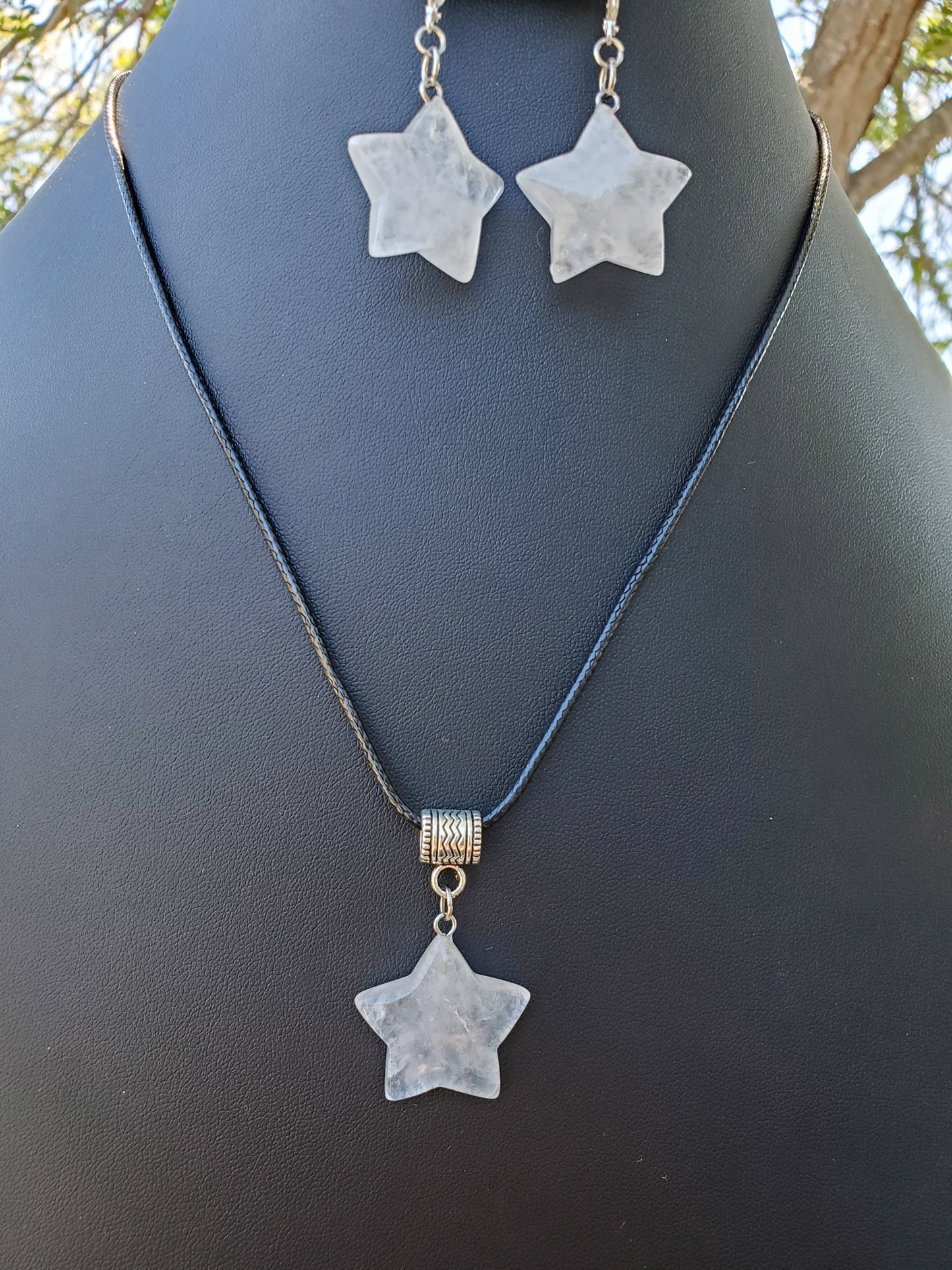 Clear Quartz Star Set