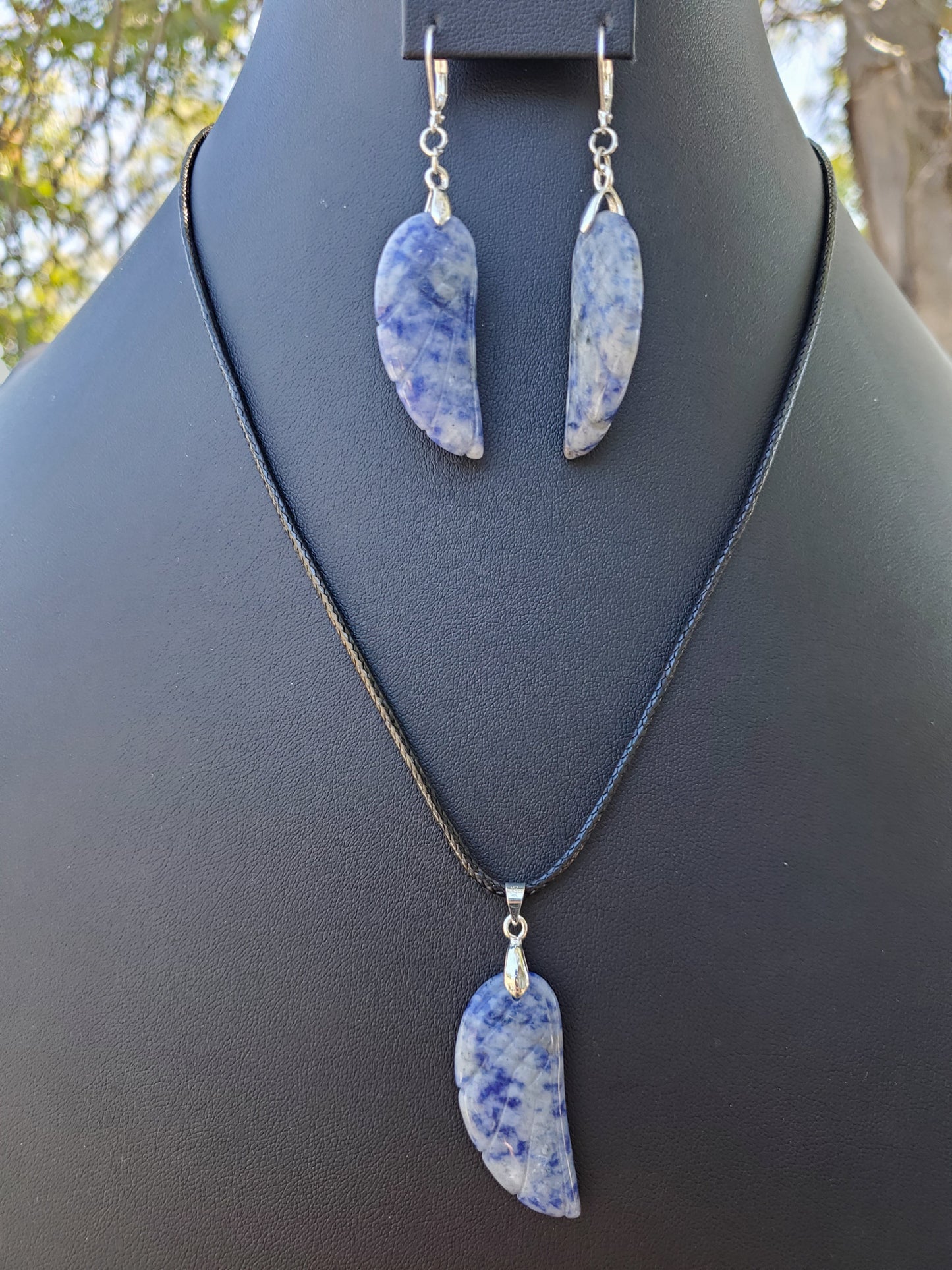 Blue Dot Jasper Wing Set