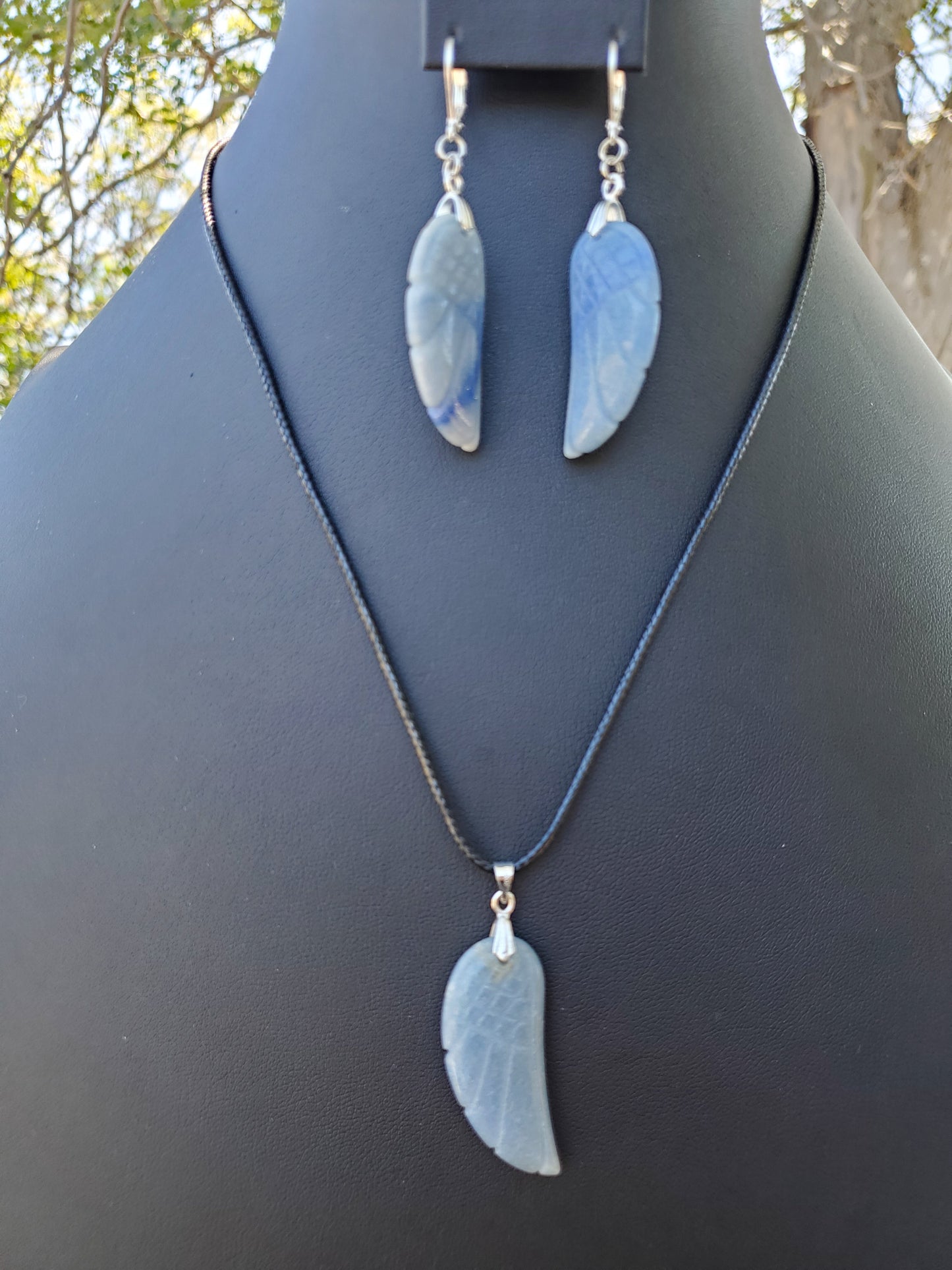 Blue Aventurine Wing Set