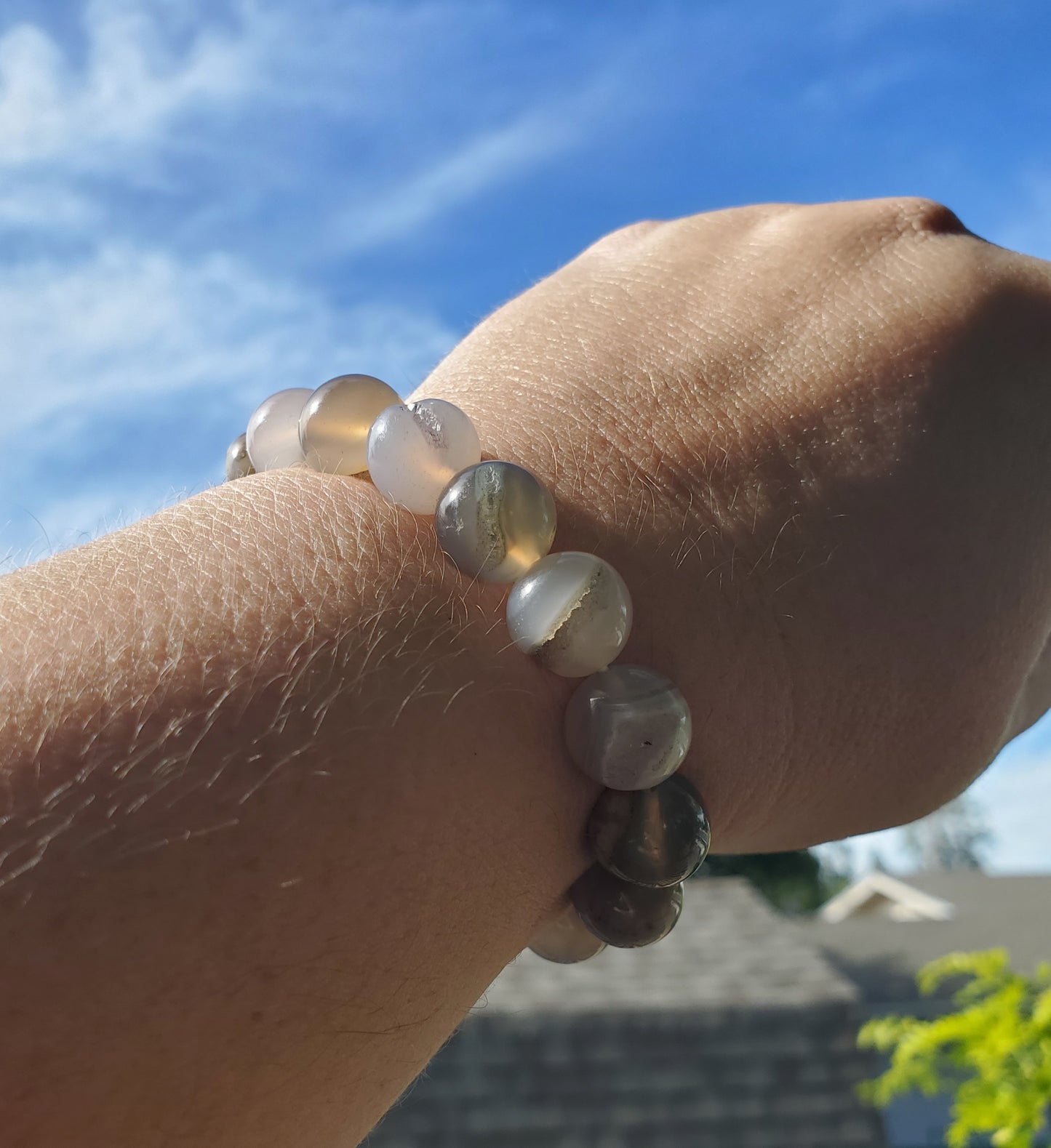 12mm Druzy Agate Bracelet