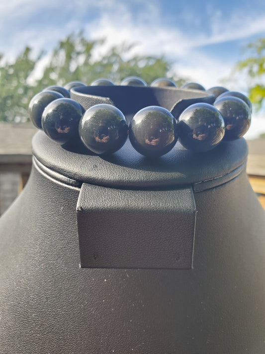 16mm Rainbow Obsidian Bracelet