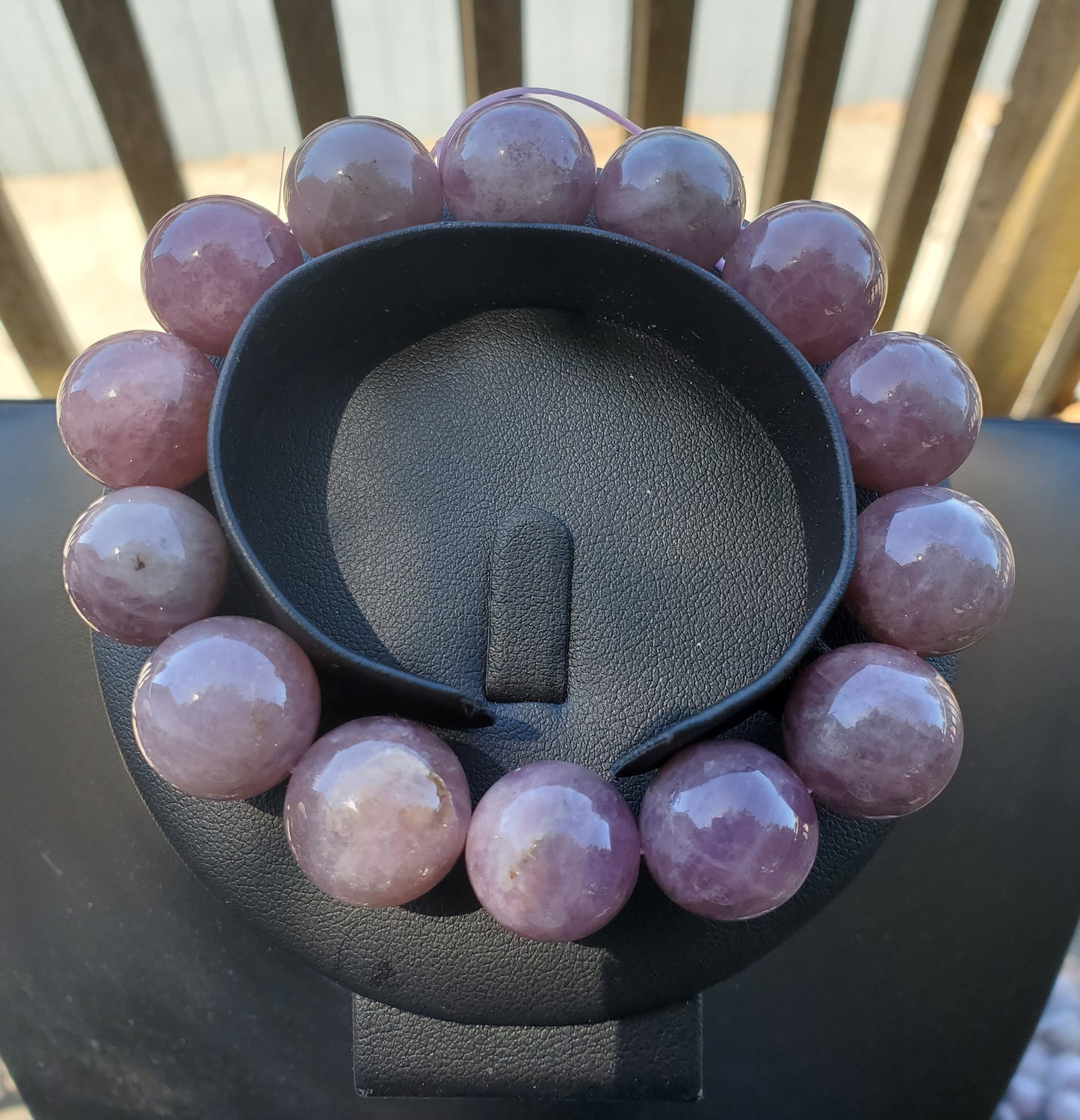 16mm Lavender Rose Quartz Bracelet