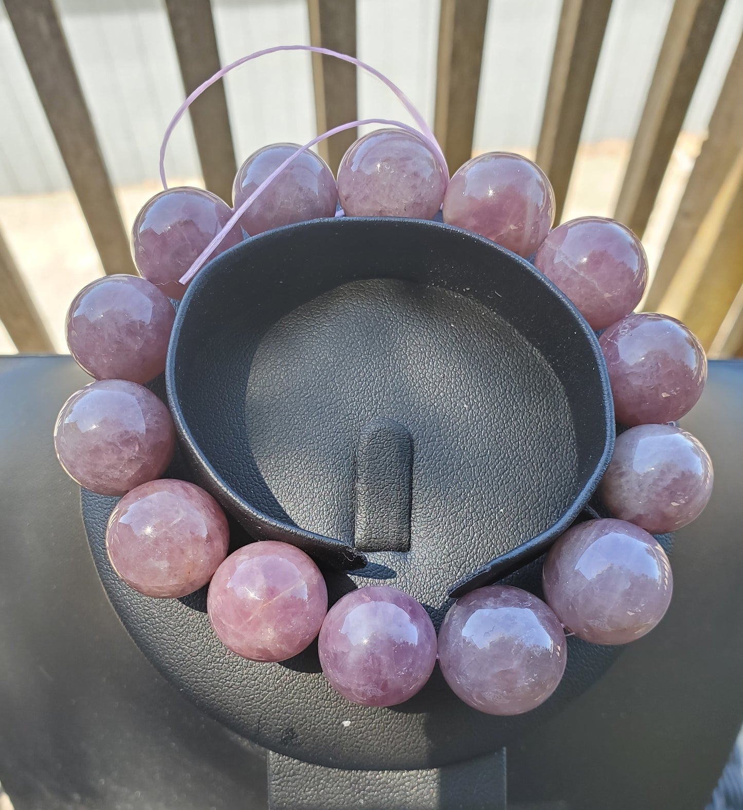 16mm Lavender Rose Quartz Bracelet
