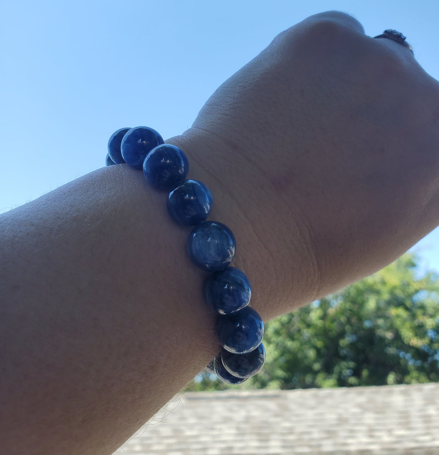 12mm High Quality Kyanite Bracelet