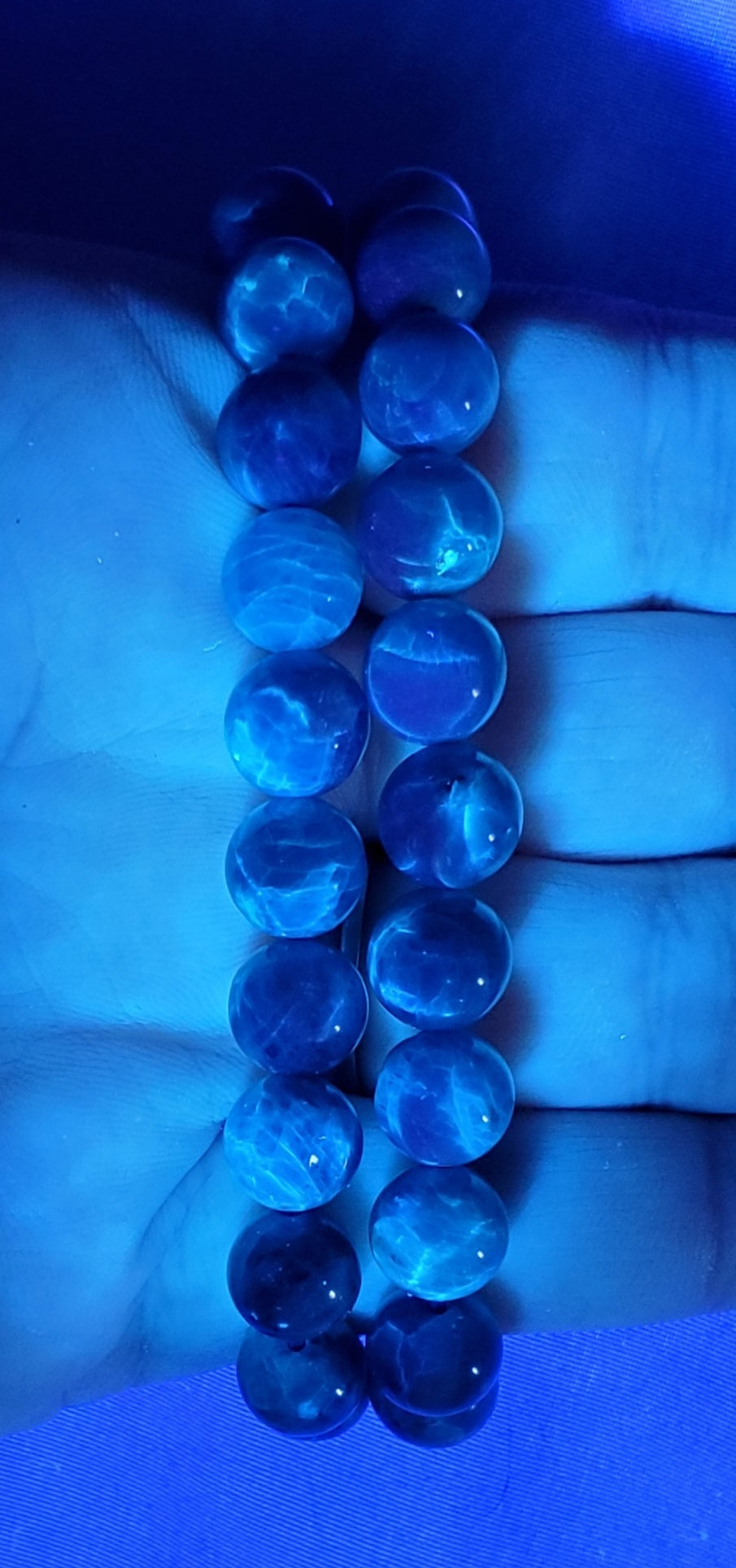 9mm Blue Apatite Bracelet