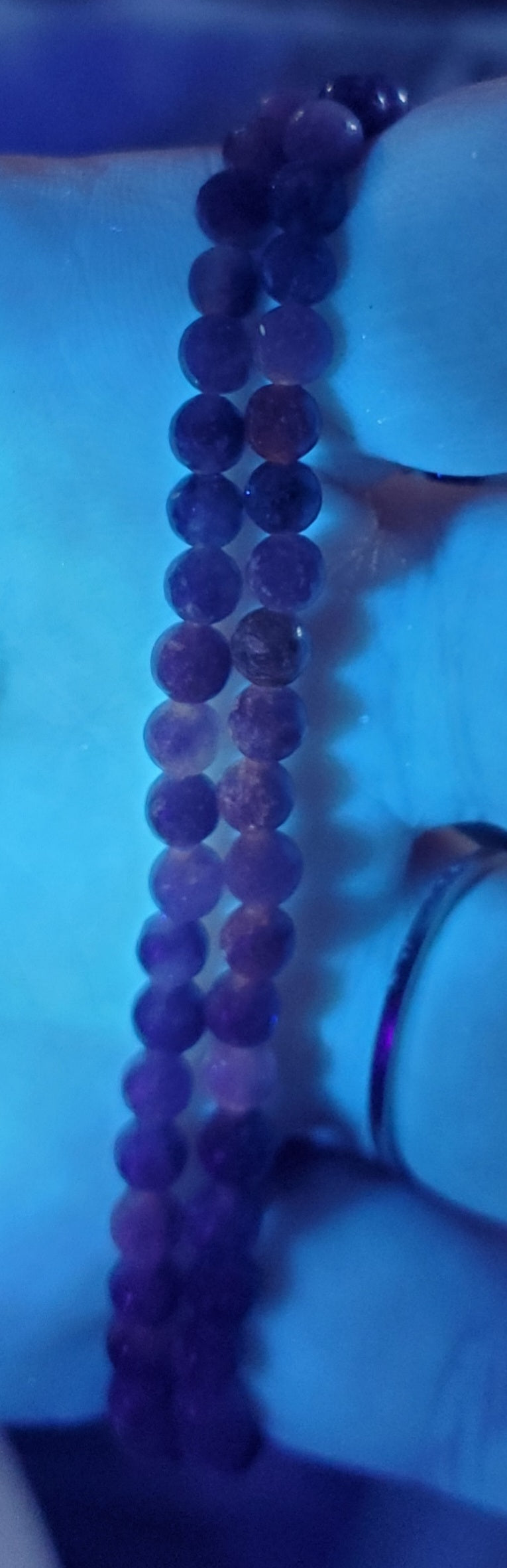 4mm Lepidolite Double Wrap Bracelet/Necklace