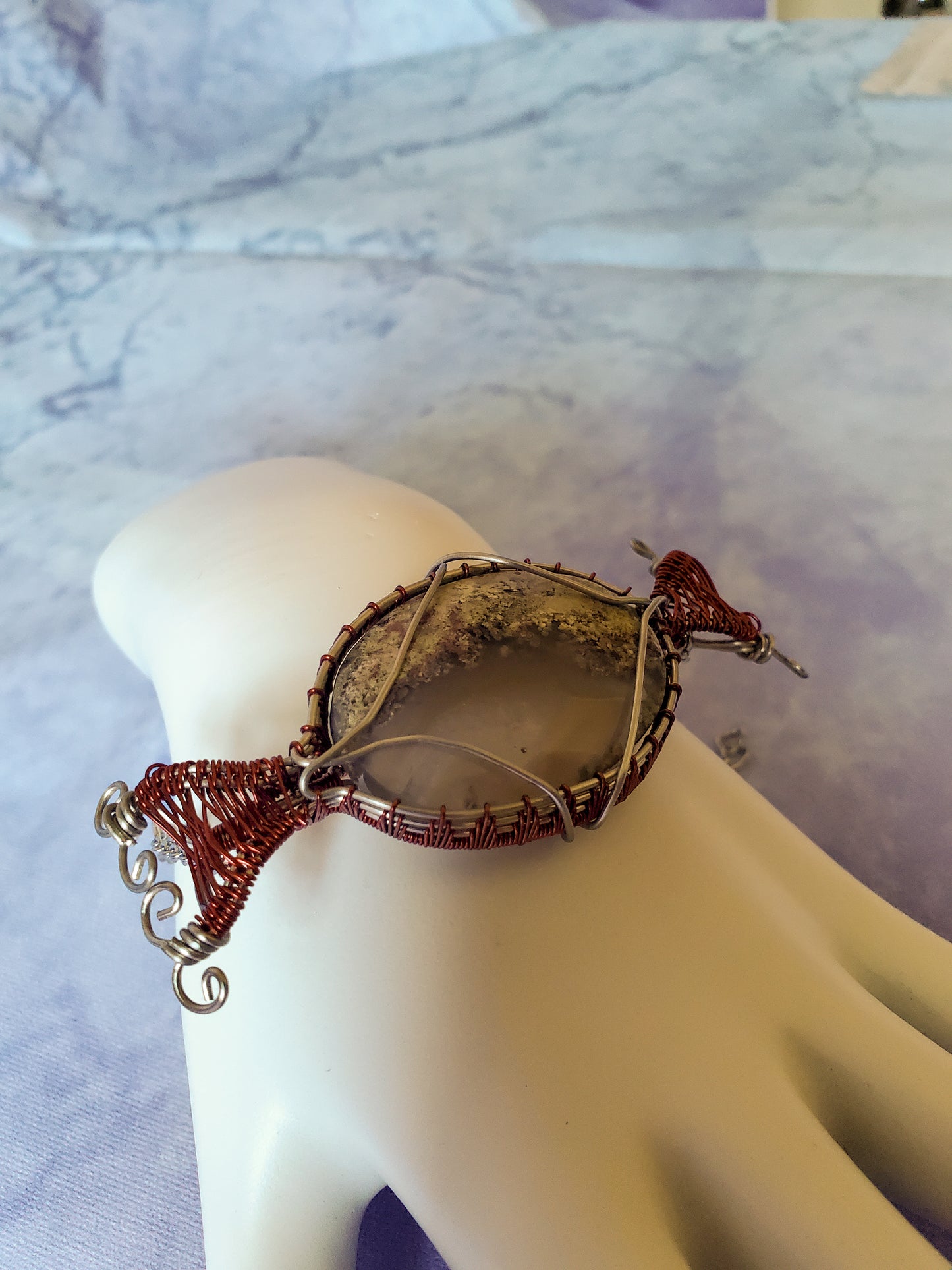 Pastel Moss Agate Bracelet