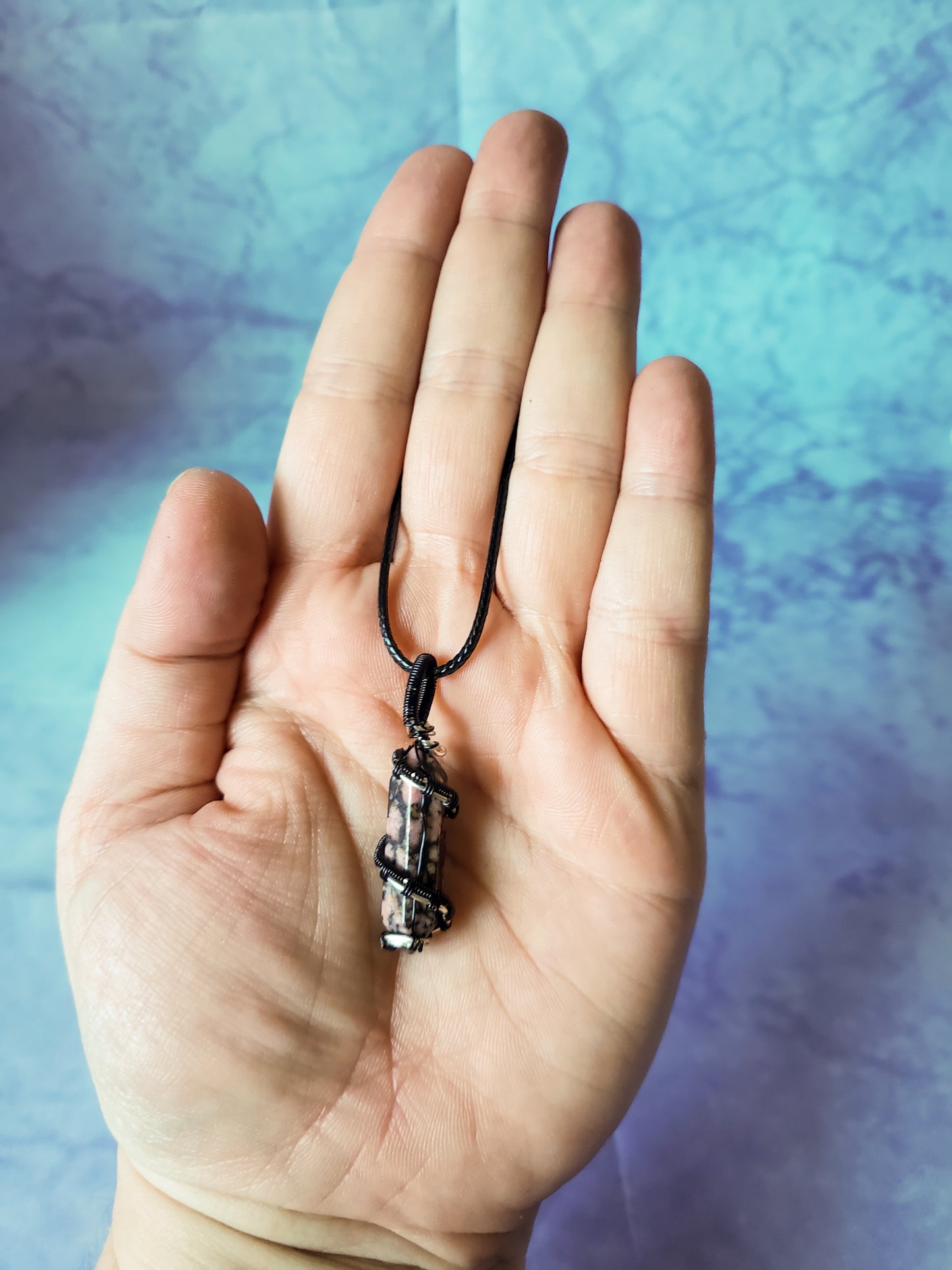 Rhodonite Point Pendant
