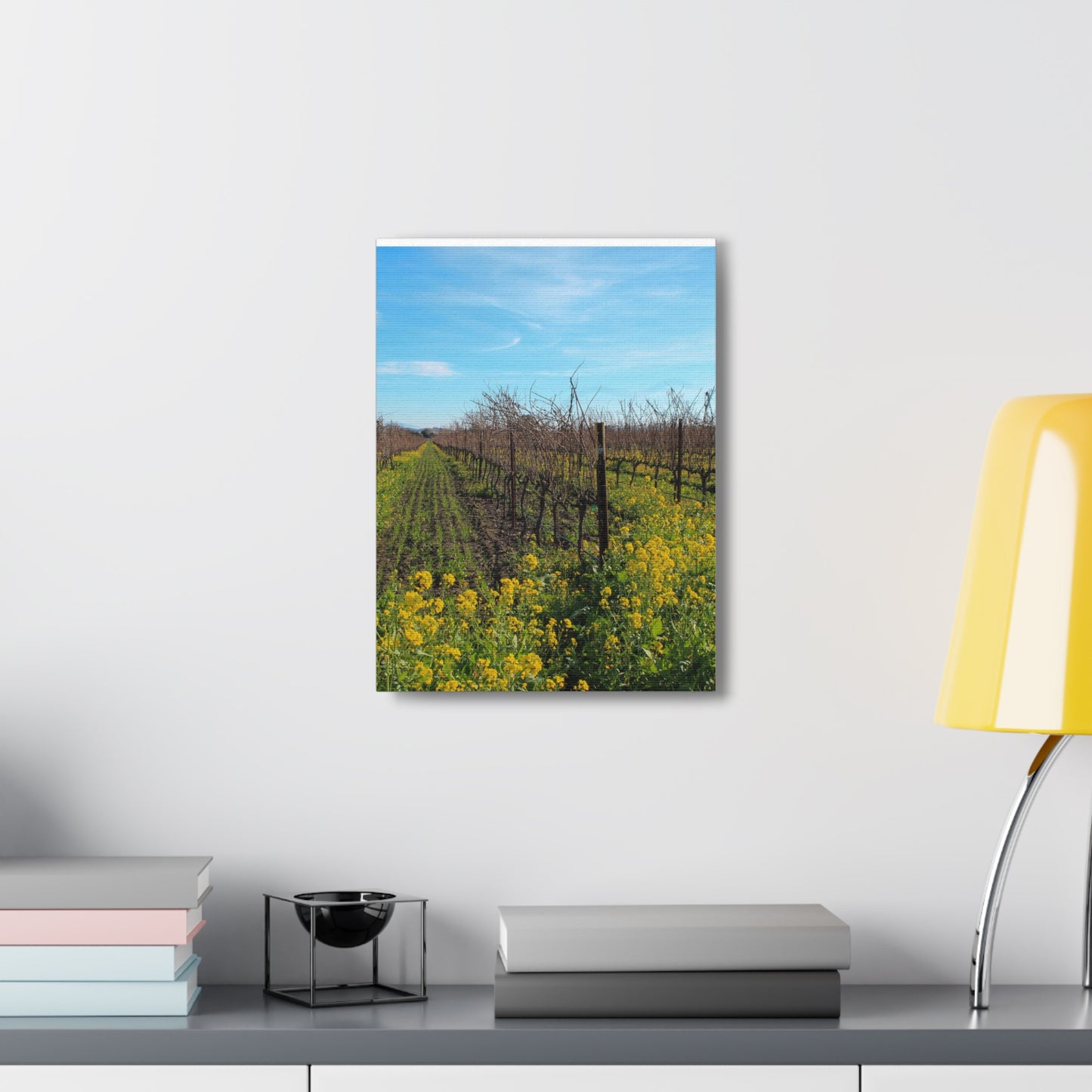 Mustard in the Vineyard Canvas