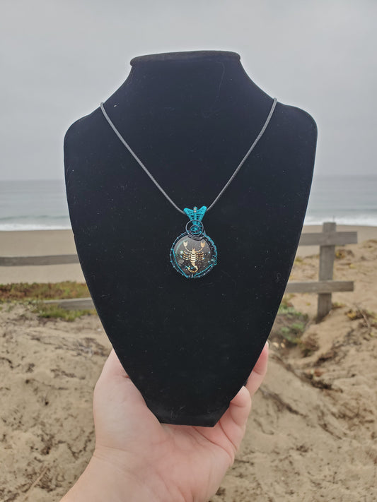 Scorpio Glass Pendant