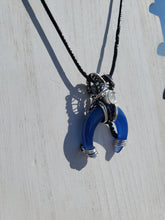 Load image into Gallery viewer, Blue Aventurine Crescent Pendant
