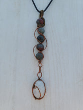 Load image into Gallery viewer, Bloodstone Bead &amp; Moonstone Pendant
