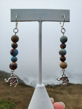 Load image into Gallery viewer, Imperial Jasper Elephant Earrings
