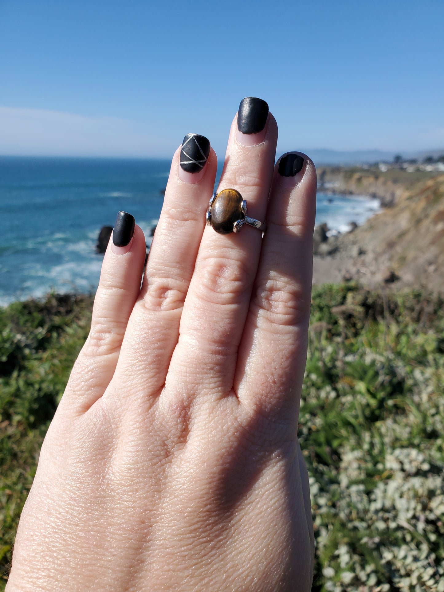 Tiger Eye Ring - Size 8