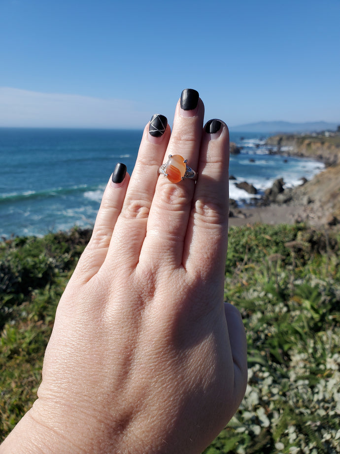Agate Ring - Size 9
