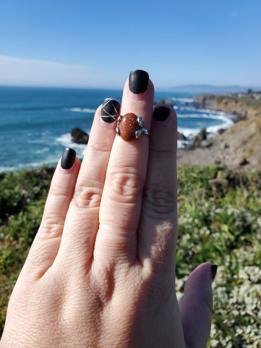 Goldstone Ring - Size 5