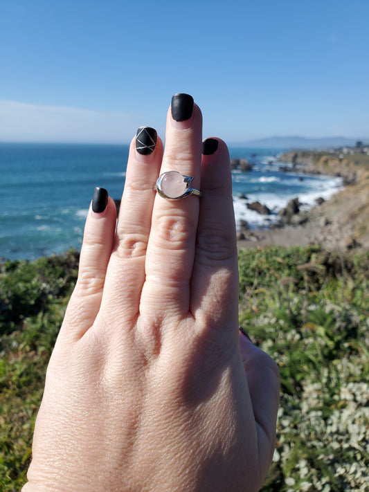 Clear Quartz Ring - Size 7.5