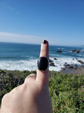 Load image into Gallery viewer, Obsidian Ring - Size 8.5 (Adjustable)
