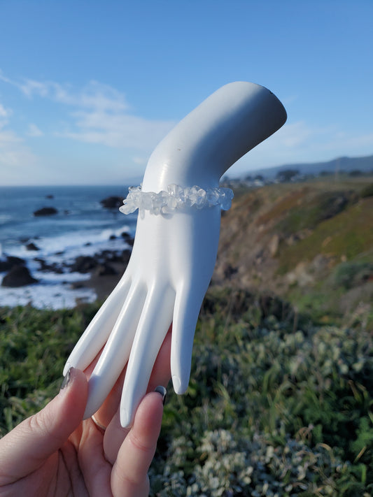 Clear Quartz Chip Bracelet