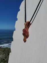 Load image into Gallery viewer, Pink Botswana Agate Mushroom Pendant
