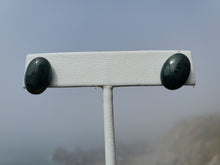 Load image into Gallery viewer, Moss Agate Stud Earrings
