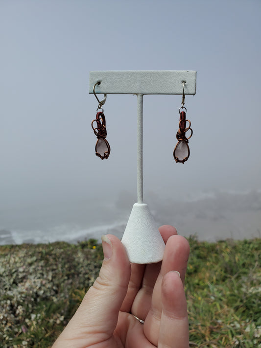 Rose Quartz Earrings