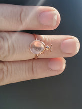 Load image into Gallery viewer, Rose Quartz Lady Bug Ring
