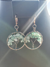 Load image into Gallery viewer, Copper Amazonite Tree Earrings
