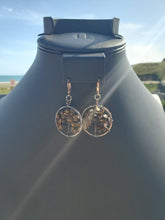 Load image into Gallery viewer, Copper Tiger Eye Tree Earrings
